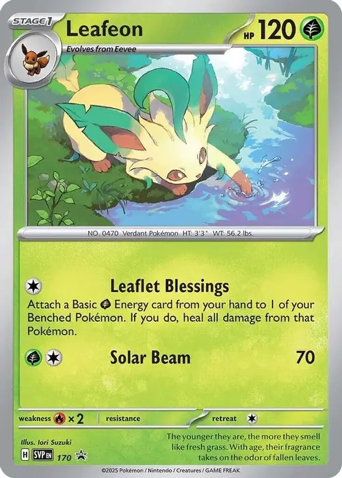 Leafeon - 170 (Cosmos Holo) card art