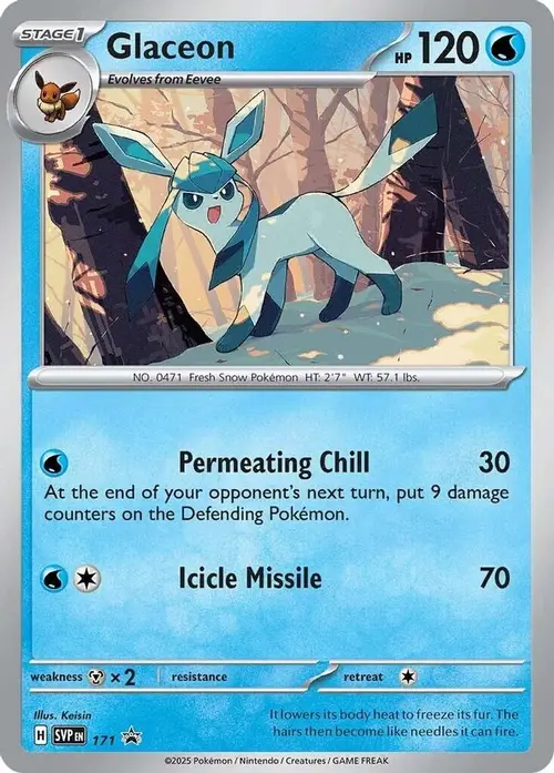 Glaceon - 171 (Cosmos Holo) card art