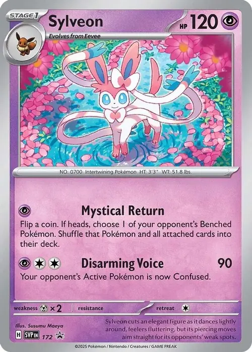 Sylveon - 172 (Cosmos Holo) card art