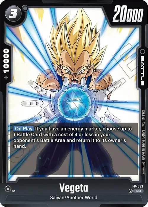 Vegeta card art