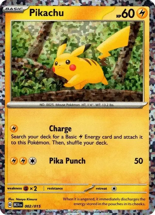 Pikachu card art