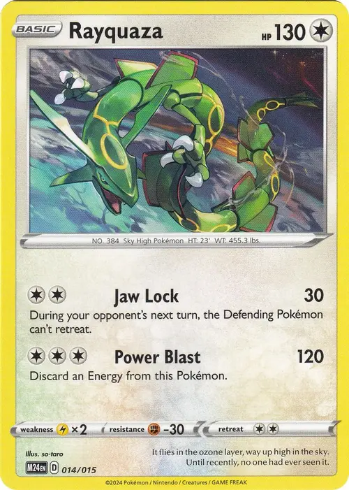 Rayquaza card art