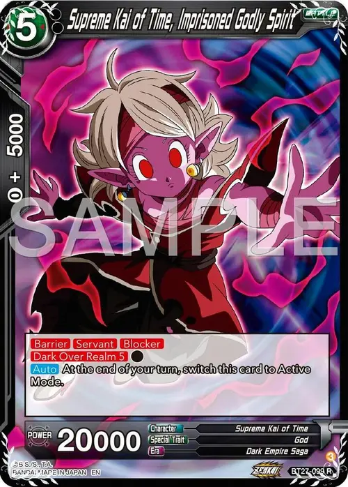 Supreme Kai of Time, Imprisoned Godly Spirit card art