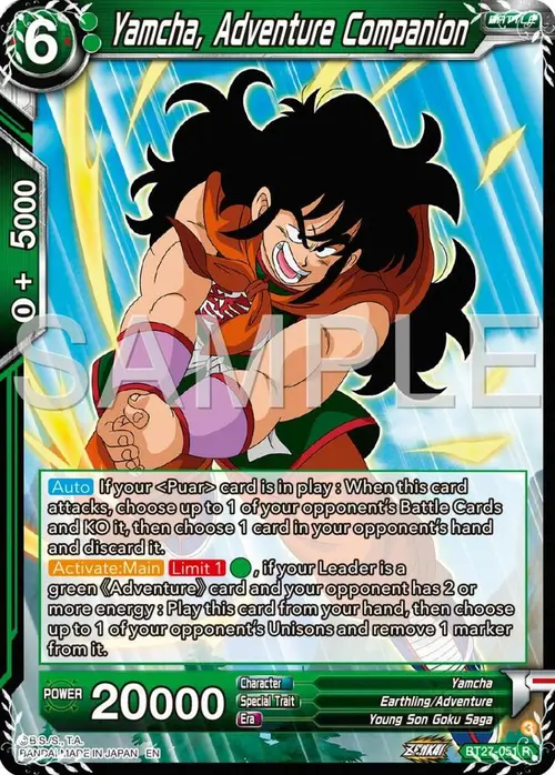Yamcha, Adventure Companion card art