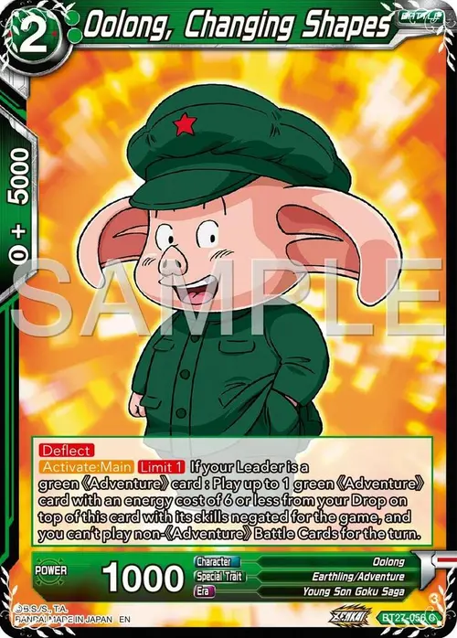 Oolong, Changing Shapes card art
