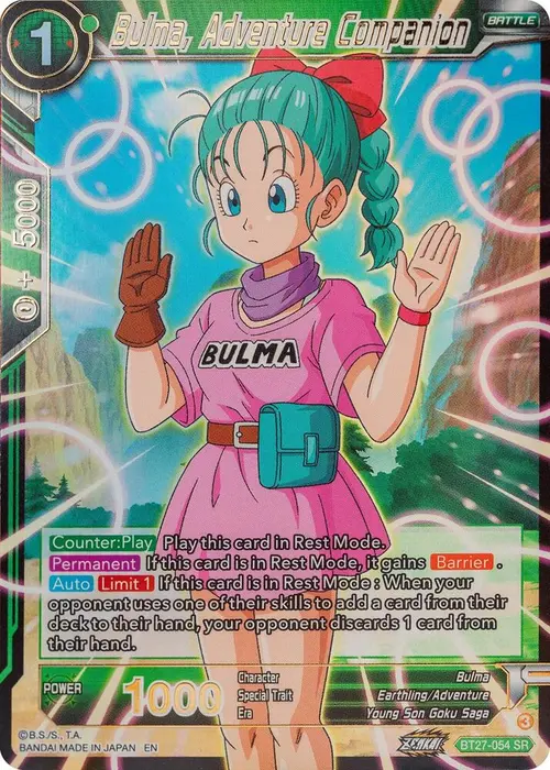 Bulma, Adventure Companion card art