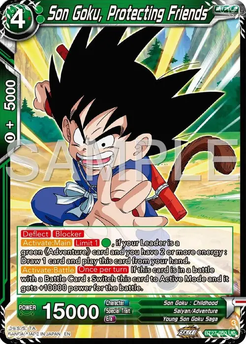 Son Goku, Protecting Friends card art