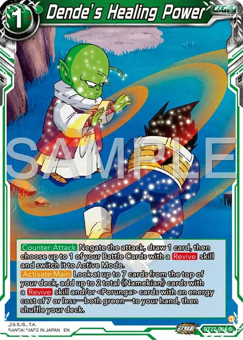 Dende's Healing Power card art