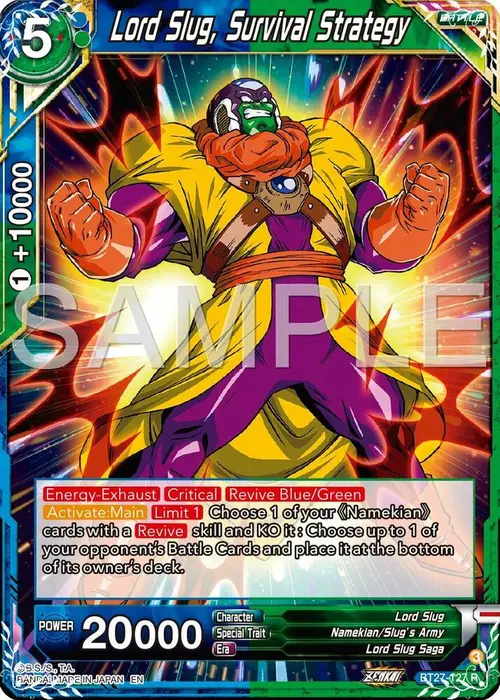 Lord Slug, Survival Strategy card art