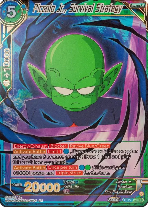 Piccolo Jr., Survival Strategy card art