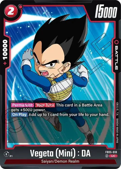 Vegeta (Mini) : DA card art