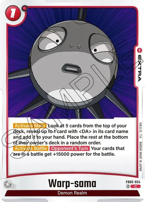 Warp-sama card art