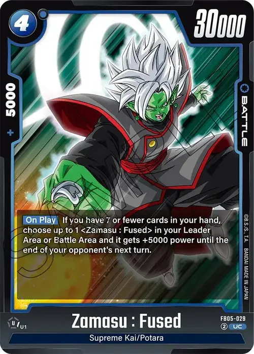 Zamasu : Fused card art