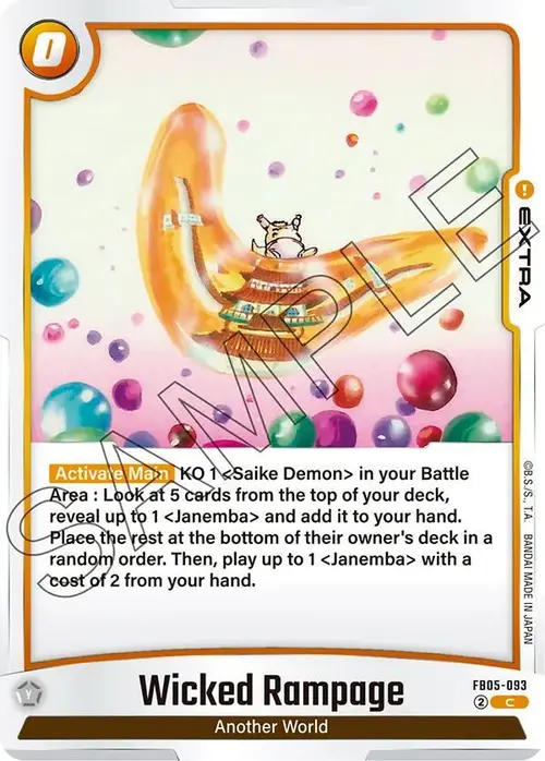 Wicked Rampage card art