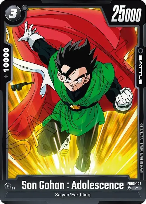 Son Gohan : Adolescence card art