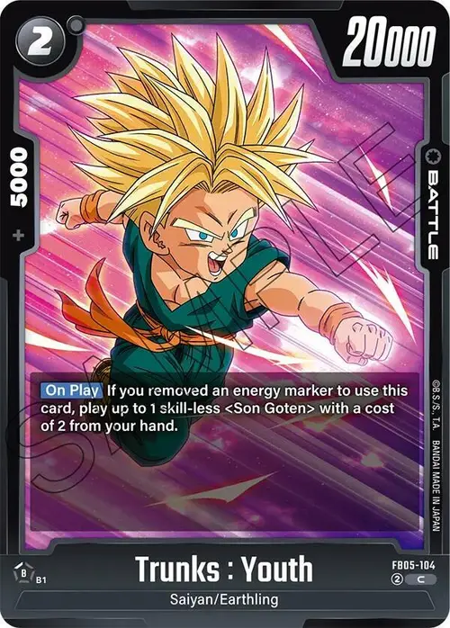Trunks : Youth card art