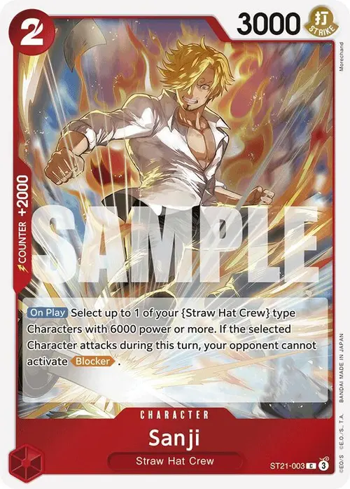 Sanji card art