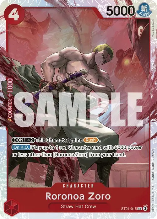 Roronoa Zoro card art