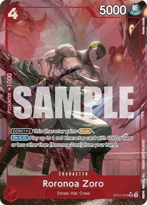 Roronoa Zoro (Parallel) card art