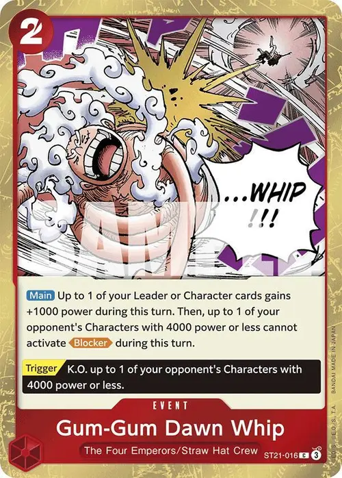 Gum-Gum Dawn Whip card art