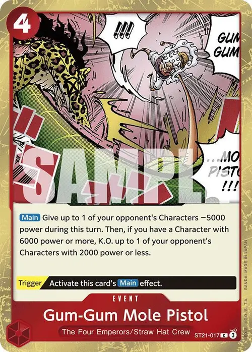 Gum-Gum Mole Pistol card art
