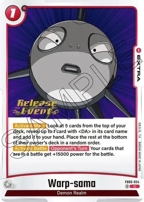 Warp-sama card art