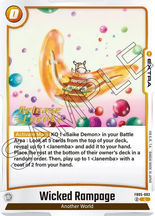 Wicked Rampage card art