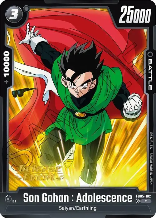 Son Gohan : Adolescence card art