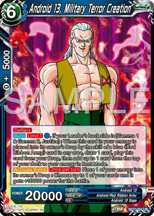Android 13, Military Terror Creation card art