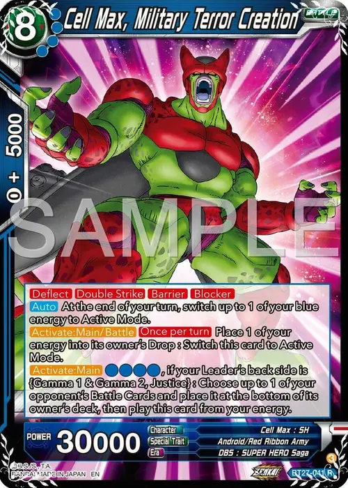 Cell Max, Military Terror Creation card art