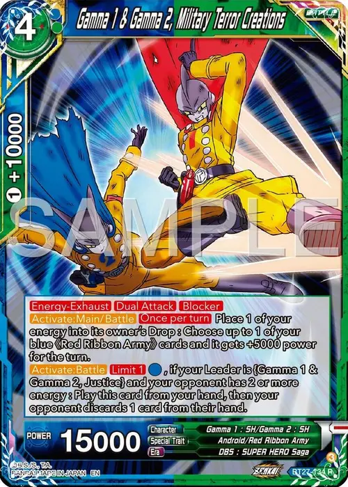 Gamna 1 & Gamma 2, Military Terror Creations card art