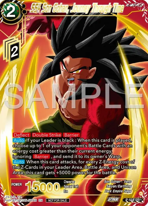 SS4 Son Gohan, Journey Through Time (Gold Stamped) card art