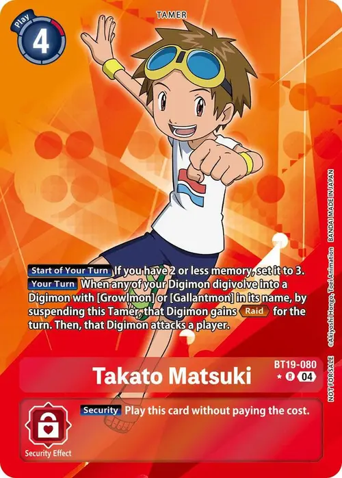 Takato Matsuki (Release Special Booster 2.5: Box Promotion Pack) card art