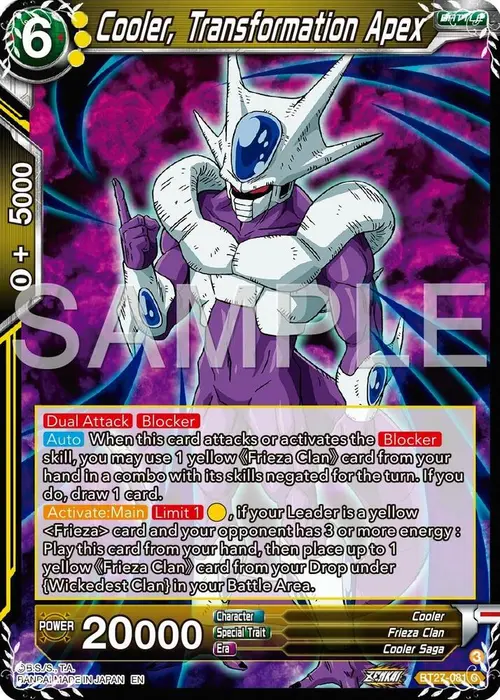 Cooler, Transformation Apex card art