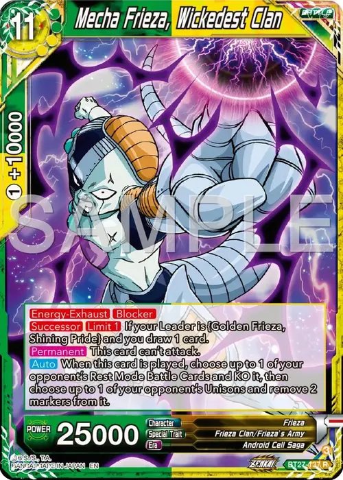 Mecha Frieza, Wickedest Clan card art
