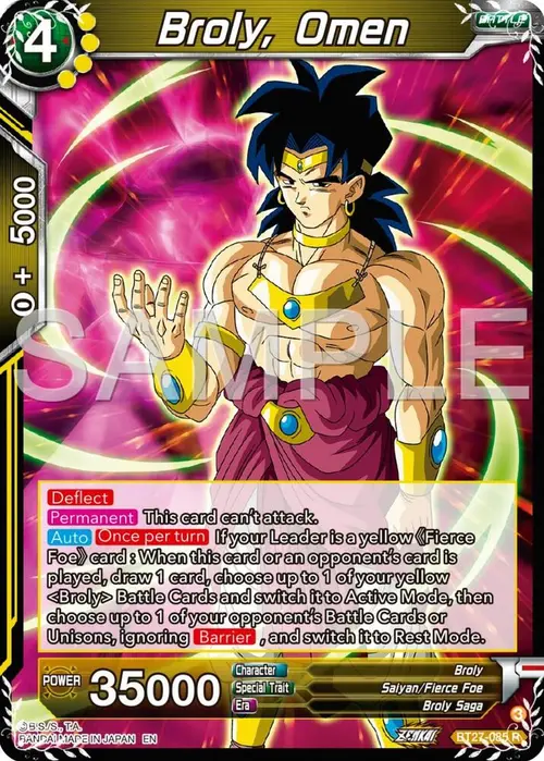 Broly, Omen card art
