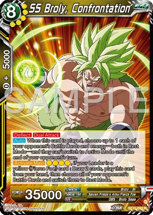 SS Broly, Confrontation card art