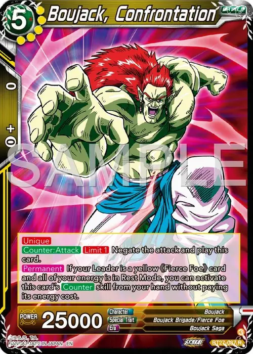Boujack, Confrontation card art