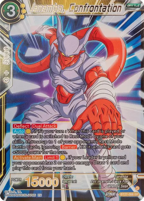 Janemba, Confrontation card art