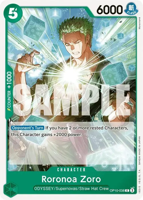 Roronoa Zoro (038) card art