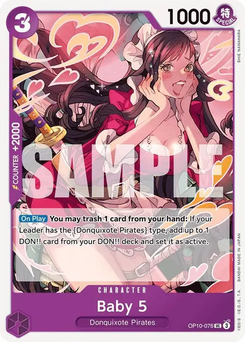Baby 5 card art