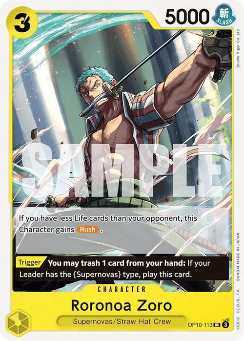 Roronoa Zoro (113) card art