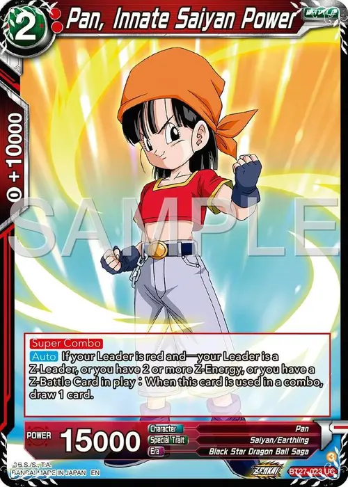 Pan, Innate Saiyan Power card art