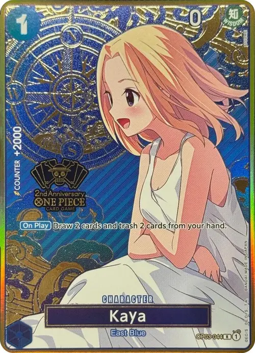 Kaya (One Piece Japanese Version 2nd Anniversary Set) card art