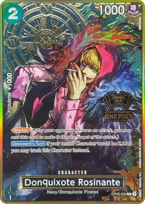 Donquixote Rosinante (One Piece Japanese Version 2nd Anniversary Set) card art