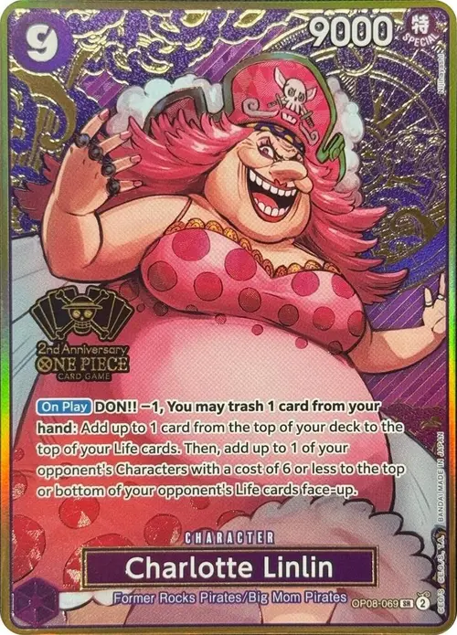 Charlotte Linlin (One Piece Japanese Version 2nd Anniversary Set) card art