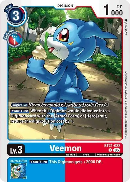 Veemon card art