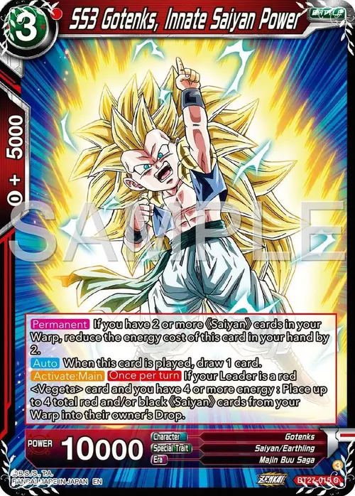 SS3 Gotenks, Innate Saiyan Power card art