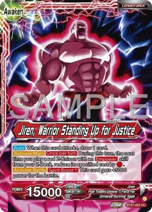 Jiren // Jiren, Warrior Standing Up for Justice card art