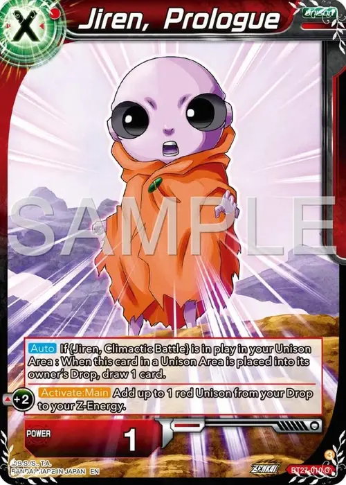 Jiren, Prologue card art